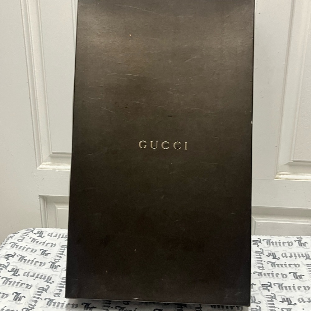 Authentic Gucci Brown Leather Women Boot Size 36 C
